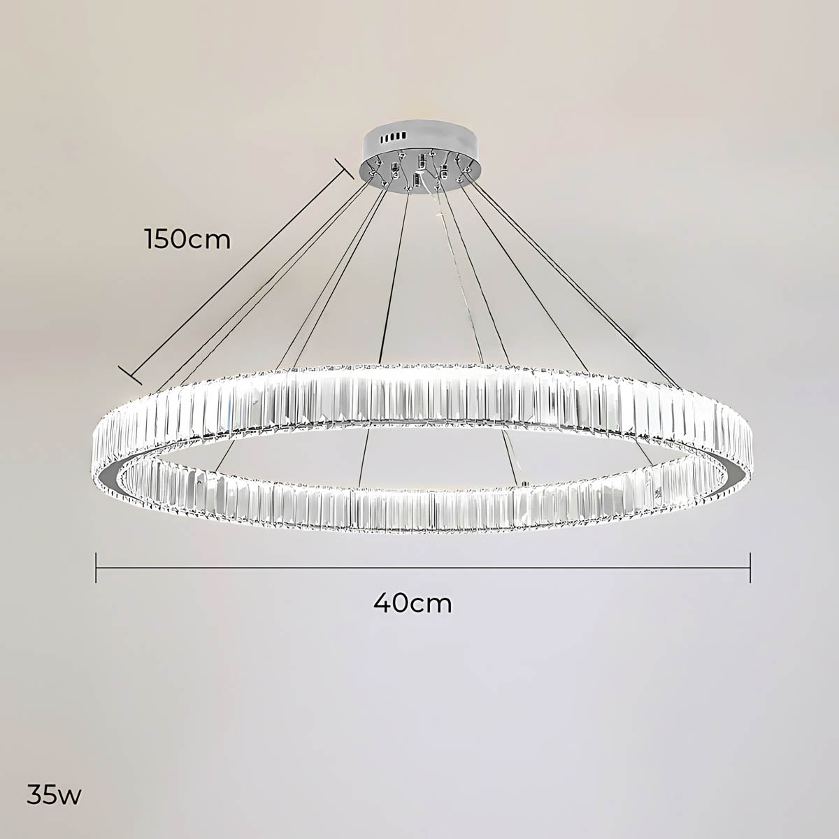Norwood Axis Crystal Spiral Chandelier — gallery image 23