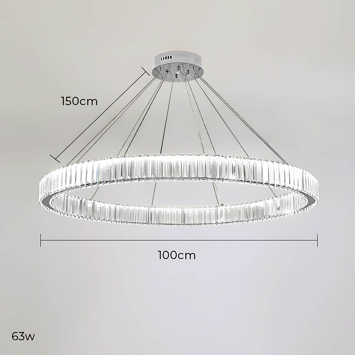 Norwood Axis Crystal Spiral Chandelier — gallery image 25