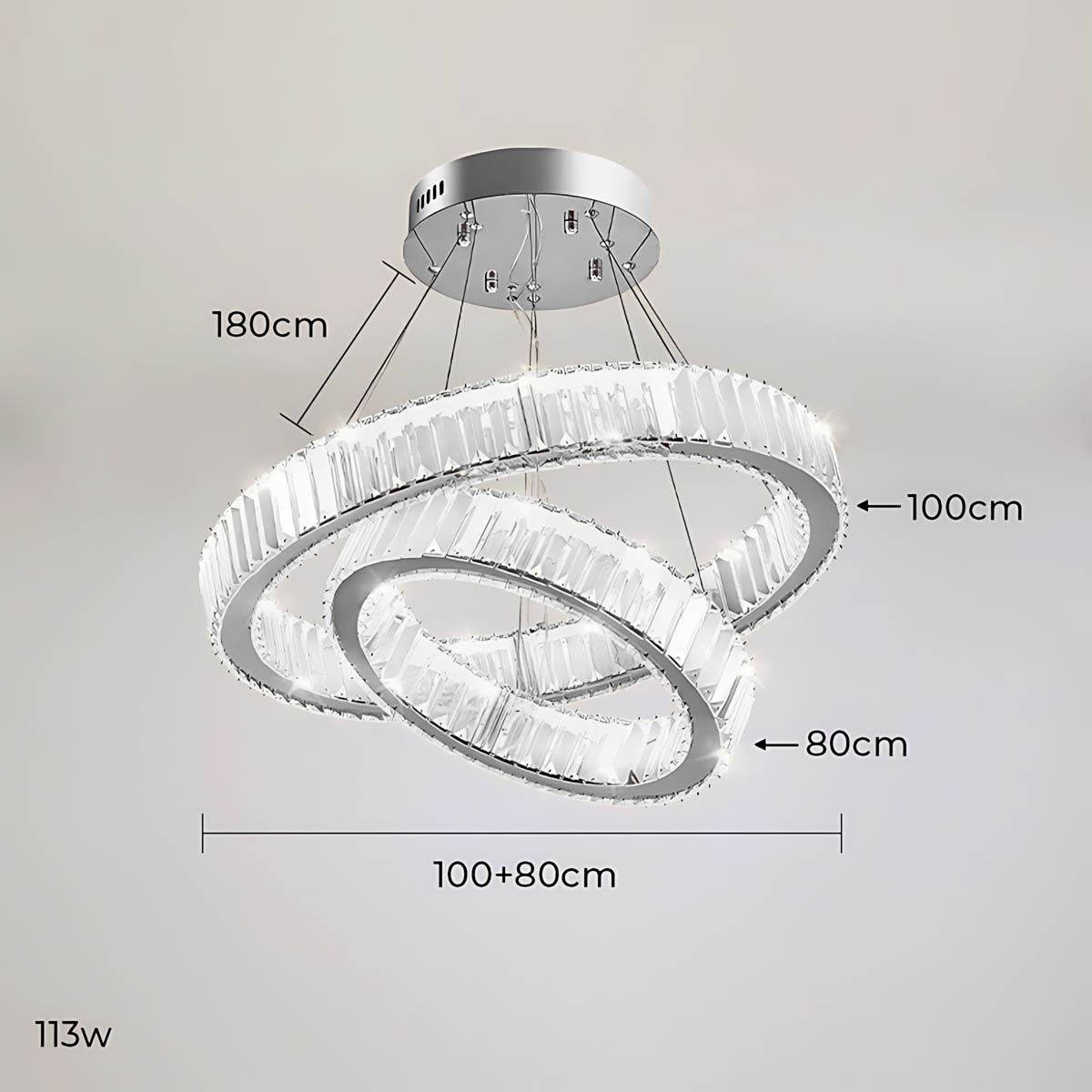 Norwood Axis Crystal Spiral Chandelier — gallery image 27
