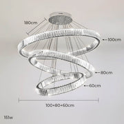 Norwood Axis Crystal Spiral Chandelier — gallery image 28