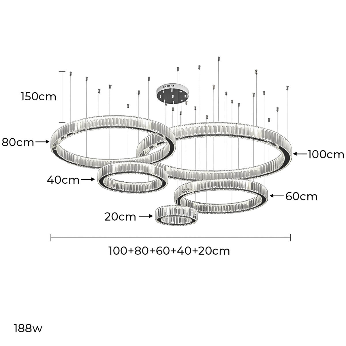 Norwood Axis Crystal Spiral Chandelier — gallery image 30