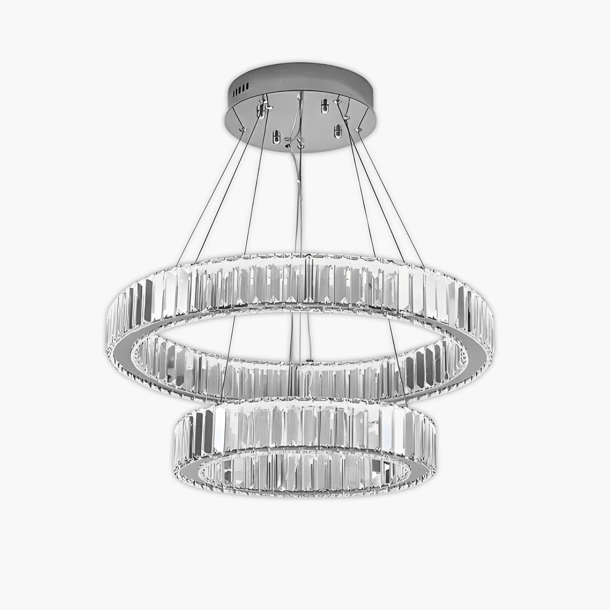 Norwood Axis Crystal Spiral Chandelier — gallery image 1