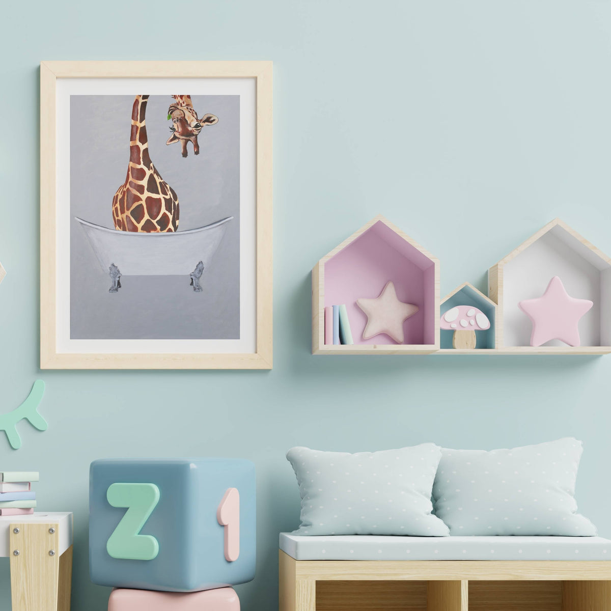 Oakmere Axis Giraffe Wall Art Print — gallery image 18