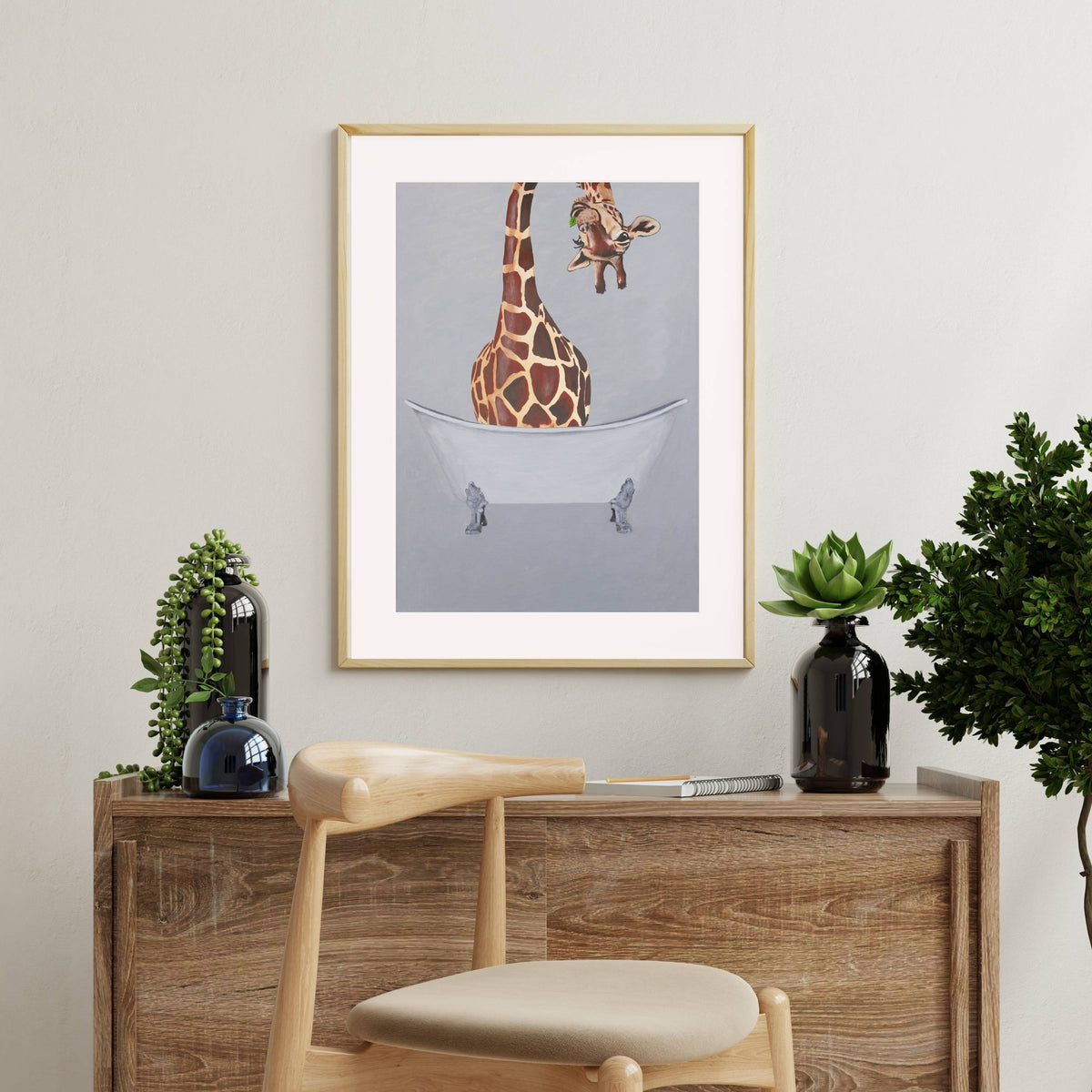 Oakmere Axis Giraffe Wall Art Print — gallery image 8