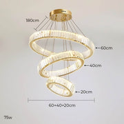 Rosewood Axis Crystal Spiral Chandelier — gallery image 21