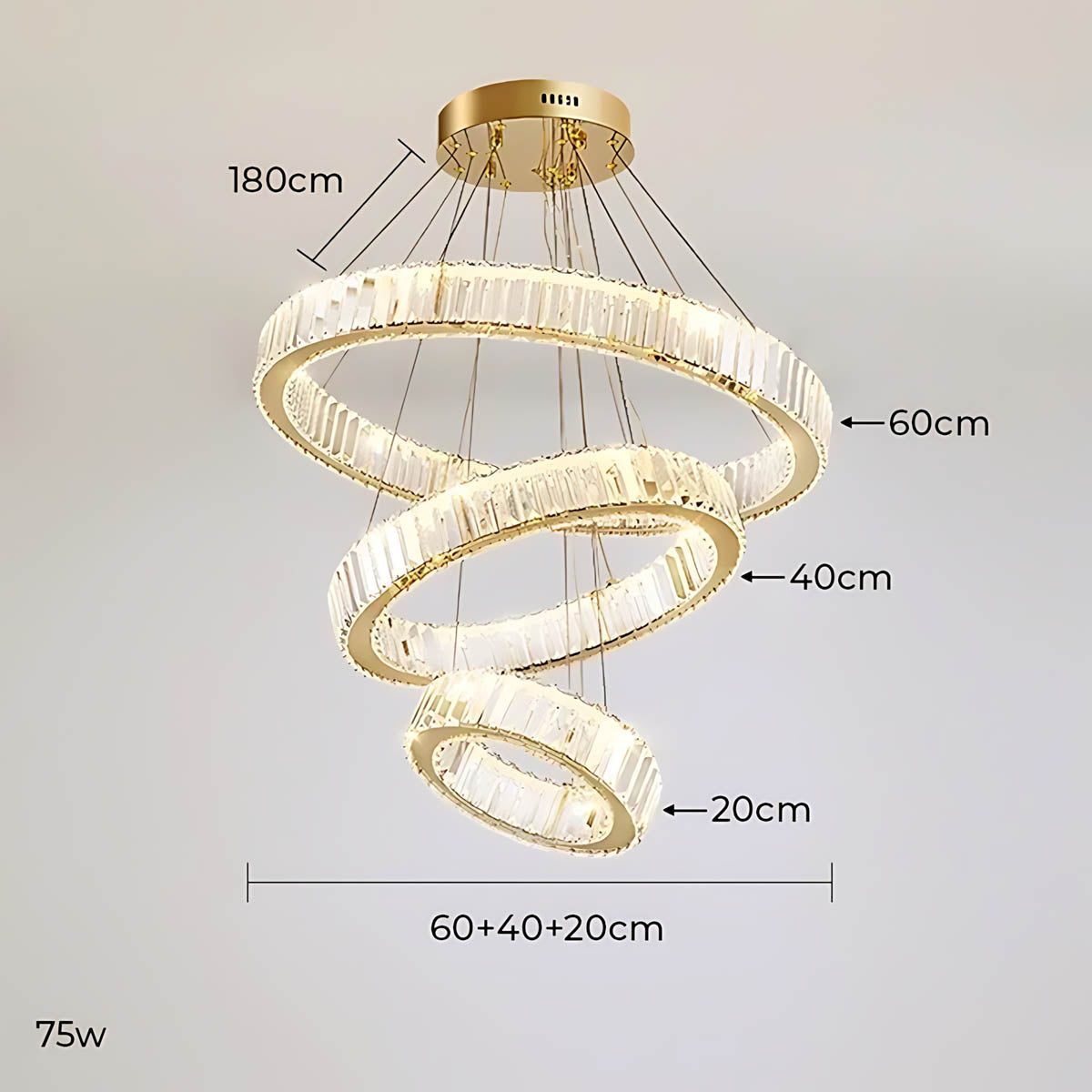 Rosewood Axis Crystal Spiral Chandelier — gallery image 21