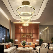 Rosewood Axis Crystal Spiral Chandelier — gallery image 3