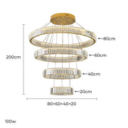 Rosewood Axis Crystal Spiral Chandelier — gallery image 24