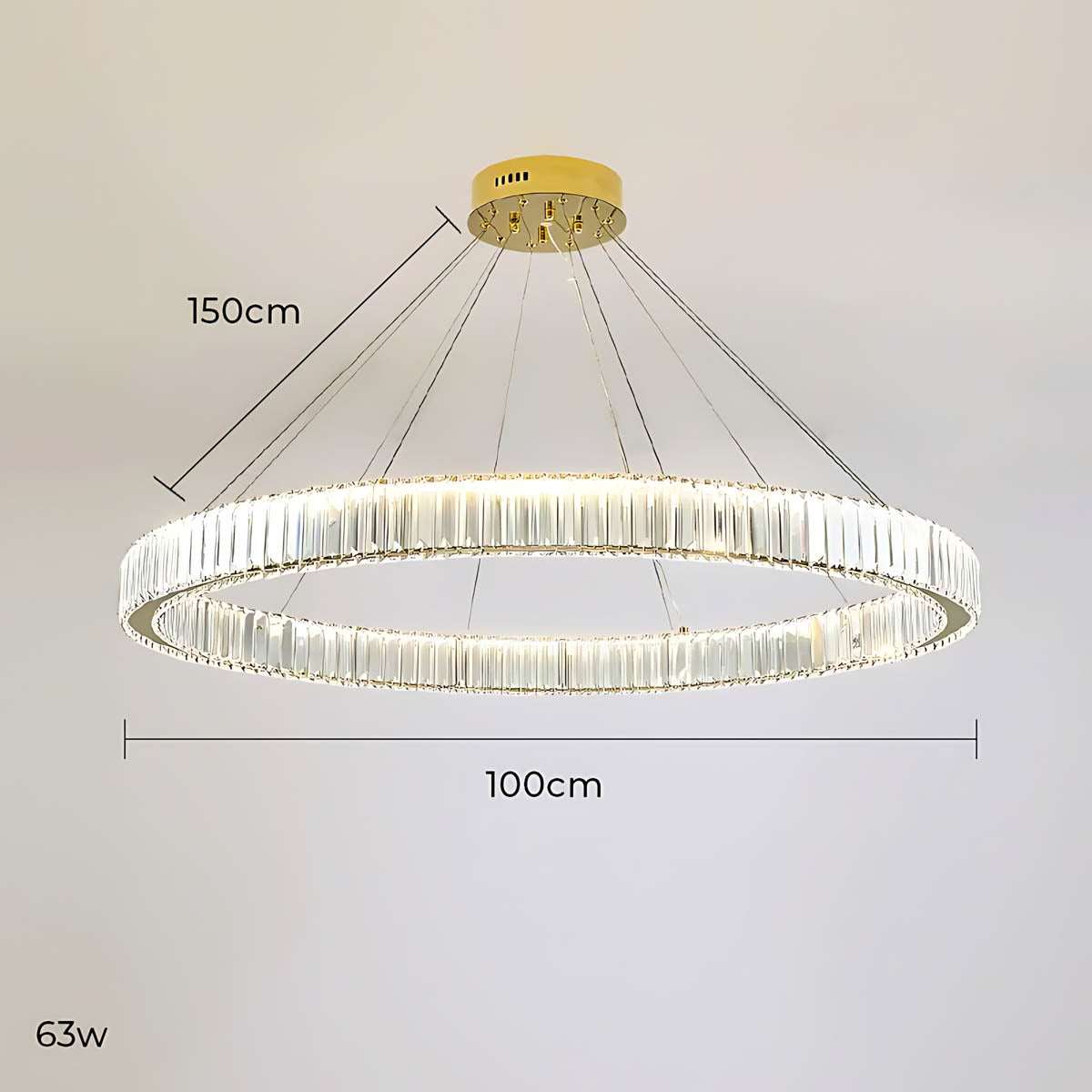 Rosewood Axis Crystal Spiral Chandelier — gallery image 17
