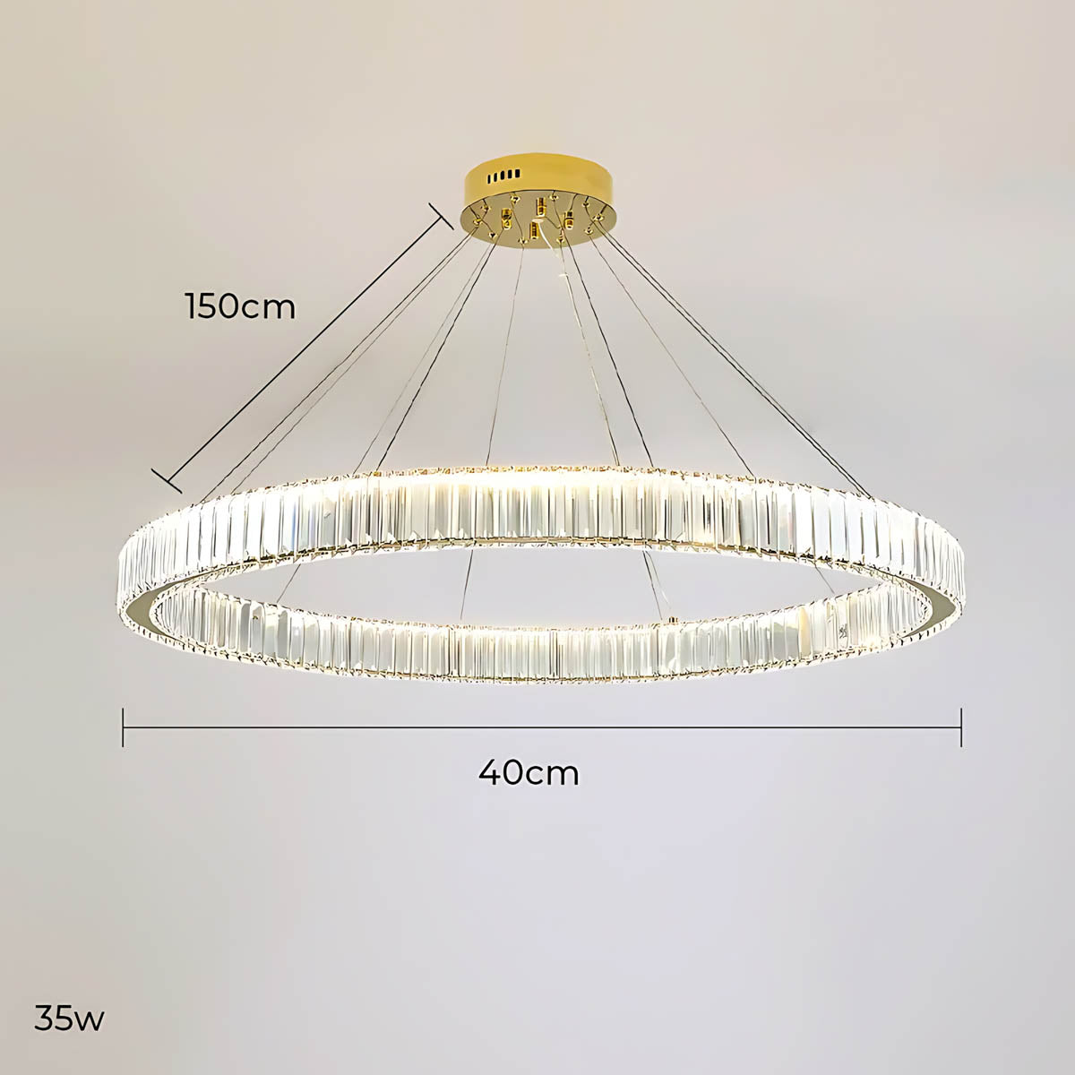 Rosewood Axis Crystal Spiral Chandelier — gallery image 14