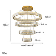 Rosewood Axis Crystal Spiral Chandelier — gallery image 25