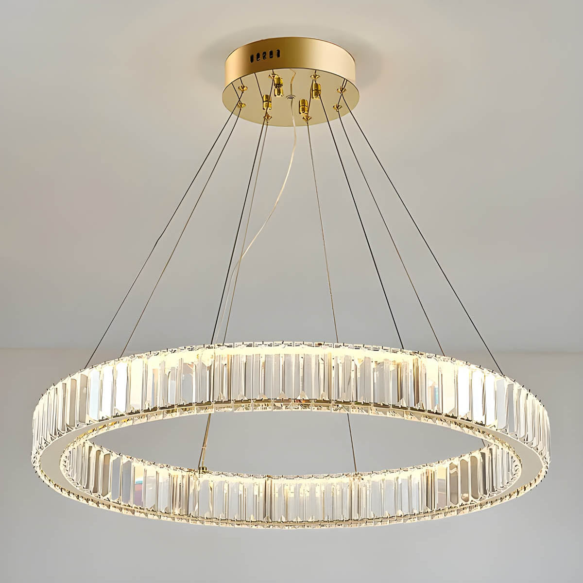 Rosewood Axis Crystal Spiral Chandelier — gallery image 10