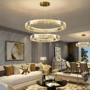 Rosewood Axis Crystal Spiral Chandelier — gallery image 5