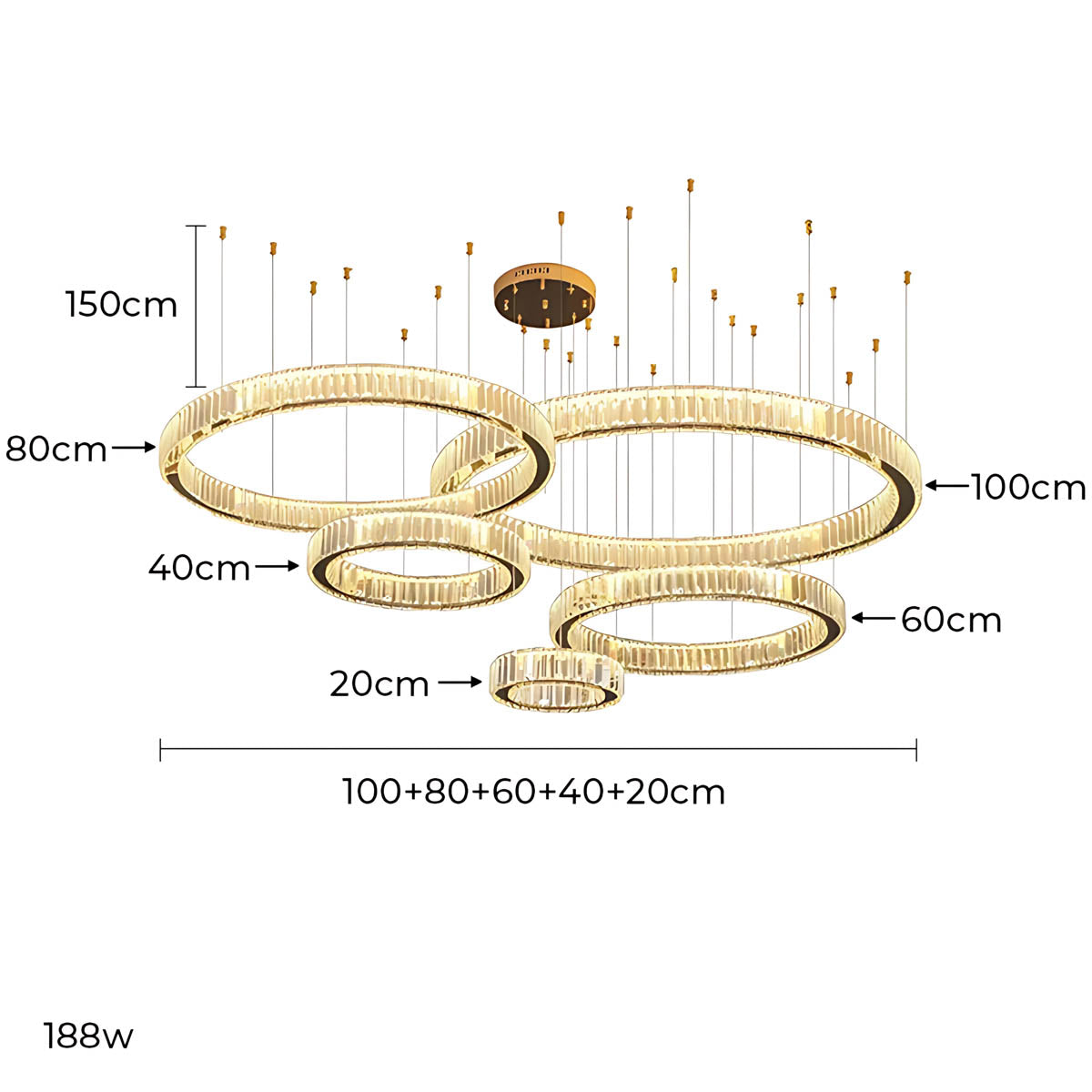 Rosewood Axis Crystal Spiral Chandelier — gallery image 35