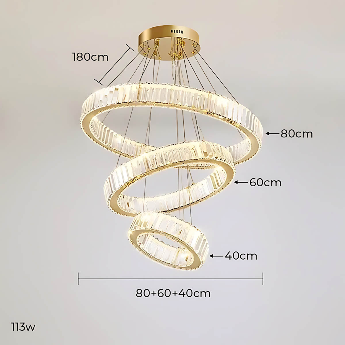Rosewood Axis Crystal Spiral Chandelier — gallery image 22