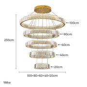 Rosewood Axis Crystal Spiral Chandelier — gallery image 26