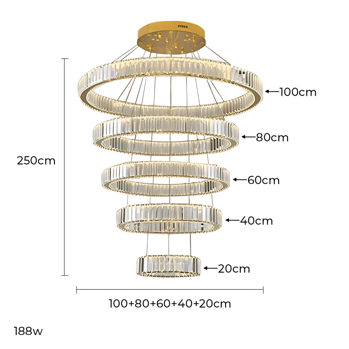 Rosewood Axis Crystal Spiral Chandelier — gallery image 26
