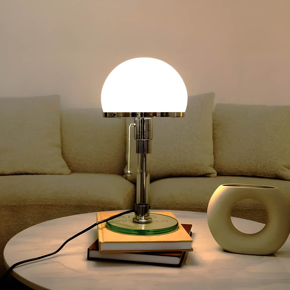 Sherwood Axis Glass Dome Table Lamp — gallery image 5