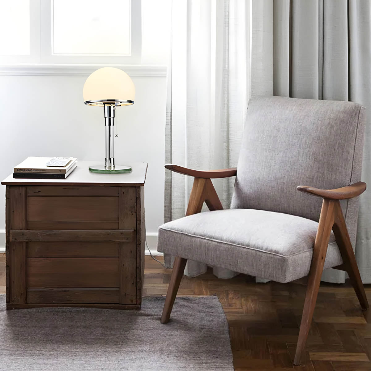 Sherwood Axis Glass Dome Table Lamp — gallery image 7