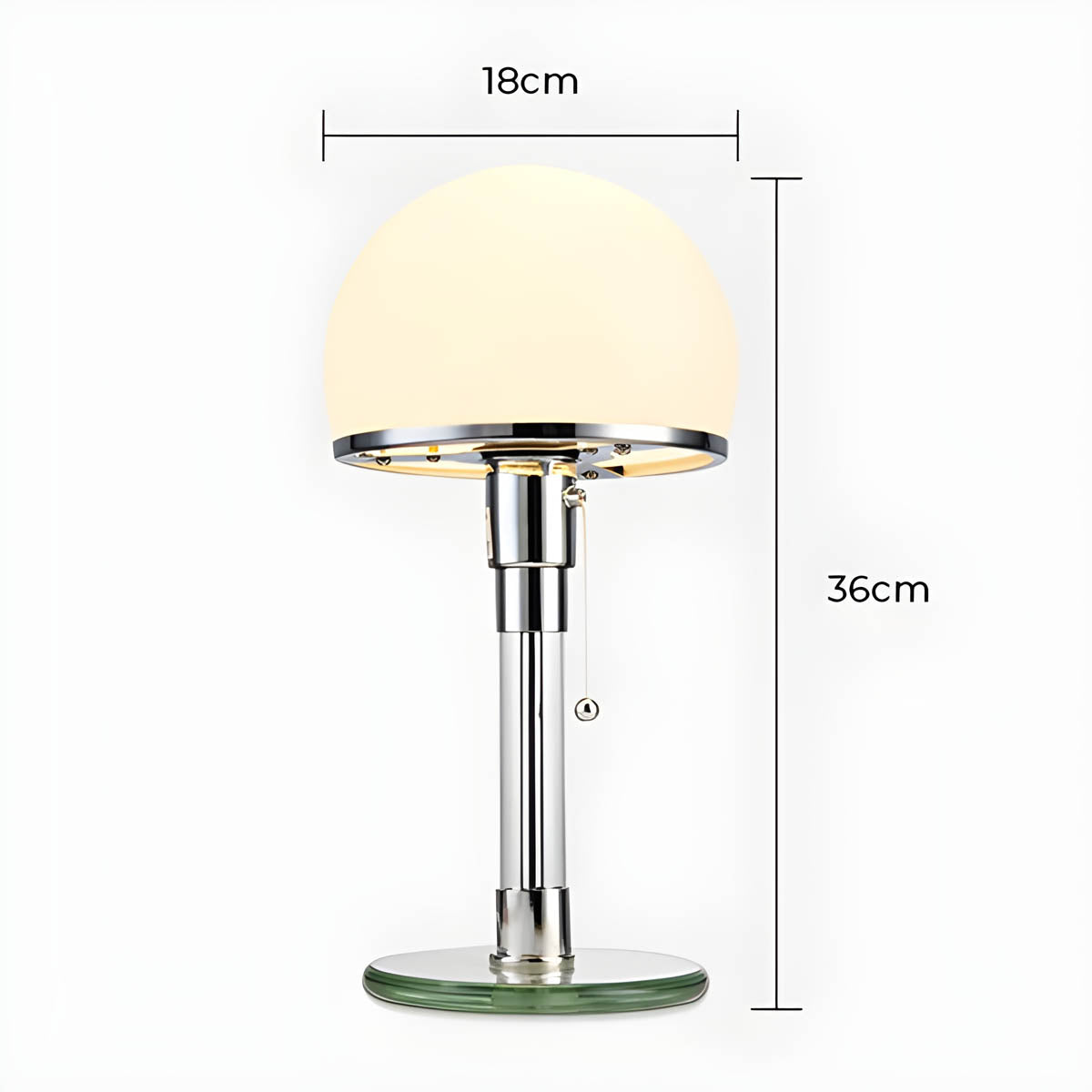 Sherwood Axis Glass Dome Table Lamp — gallery image 16