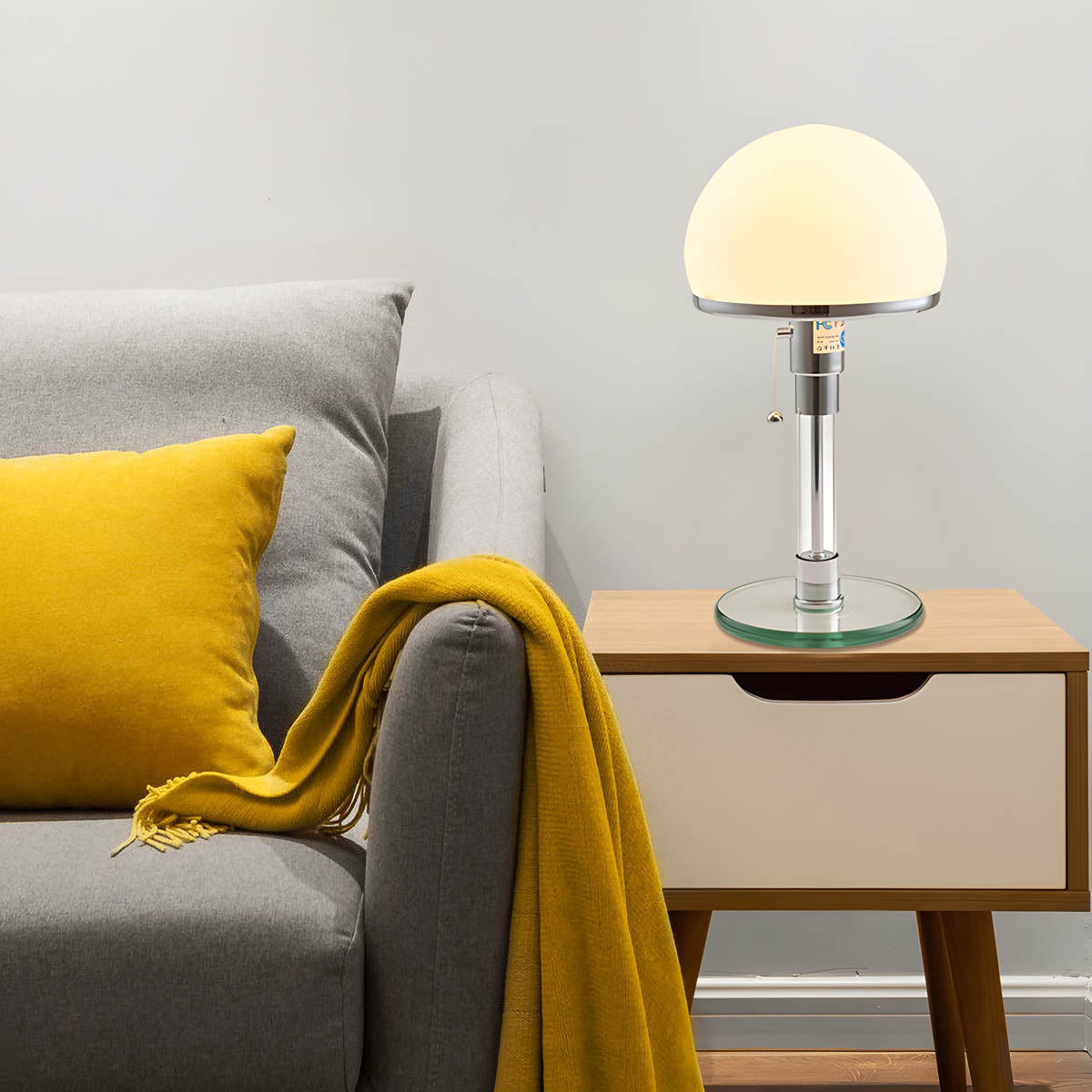 Sherwood Axis Glass Dome Table Lamp — gallery image 2