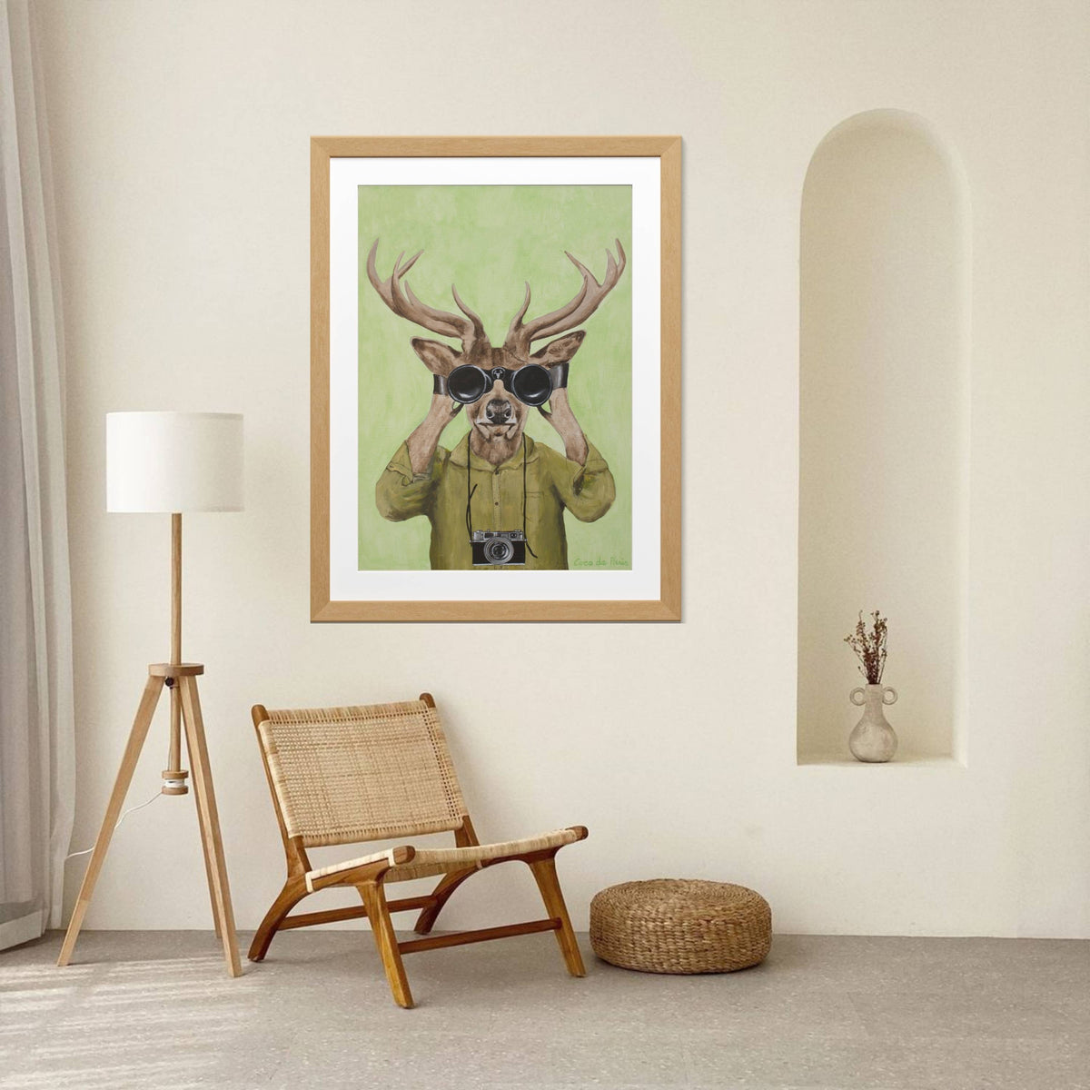 Wickham Axis Deer Wall Art Print — gallery image 9