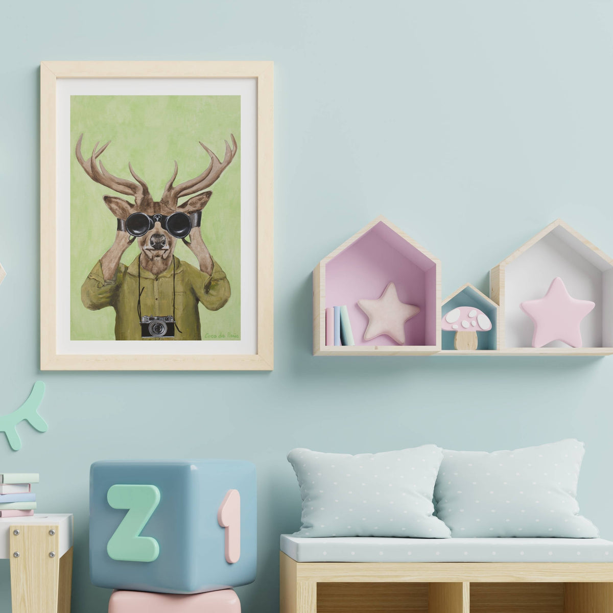 Wickham Axis Deer Wall Art Print — gallery image 17