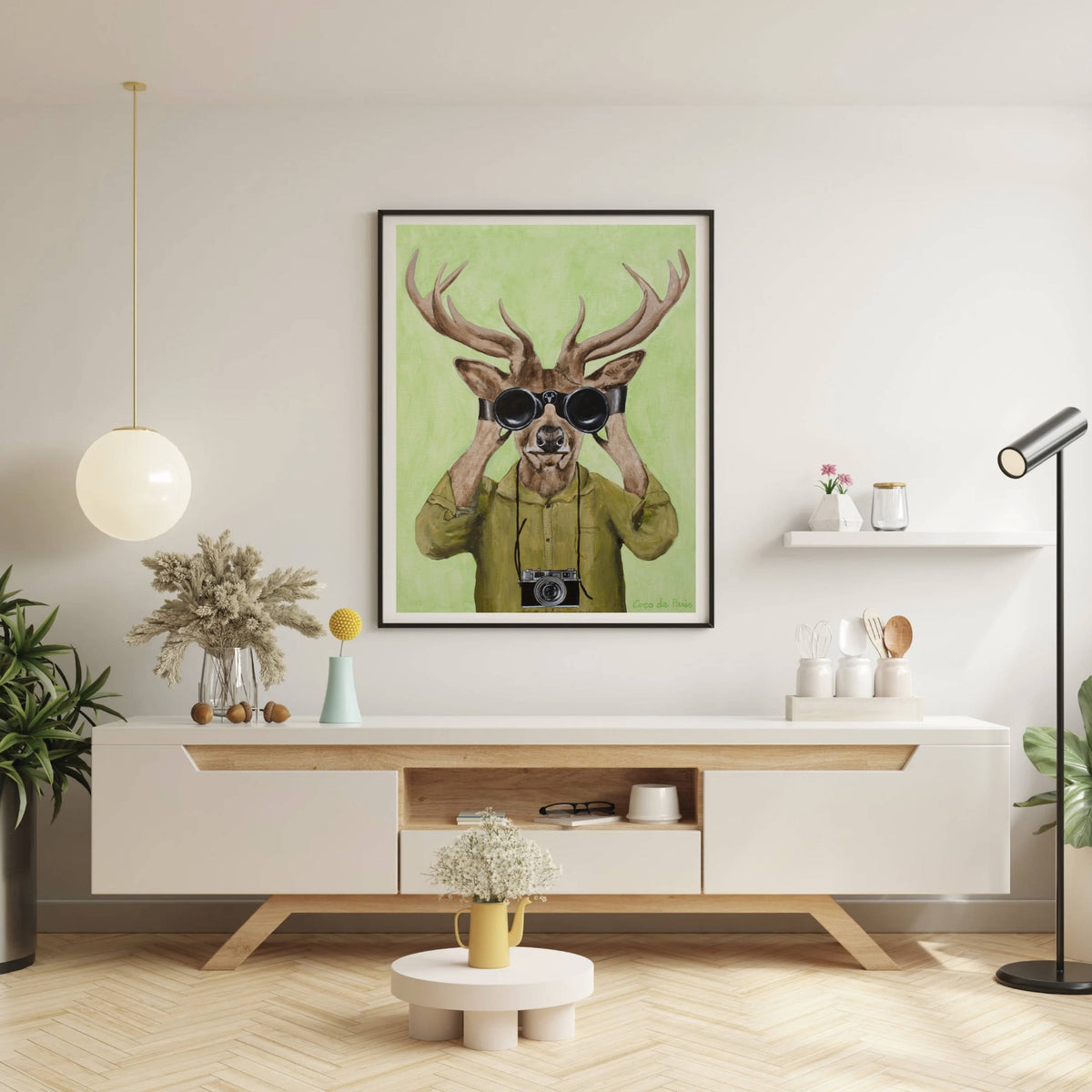Wickham Axis Deer Wall Art Print — gallery image 11
