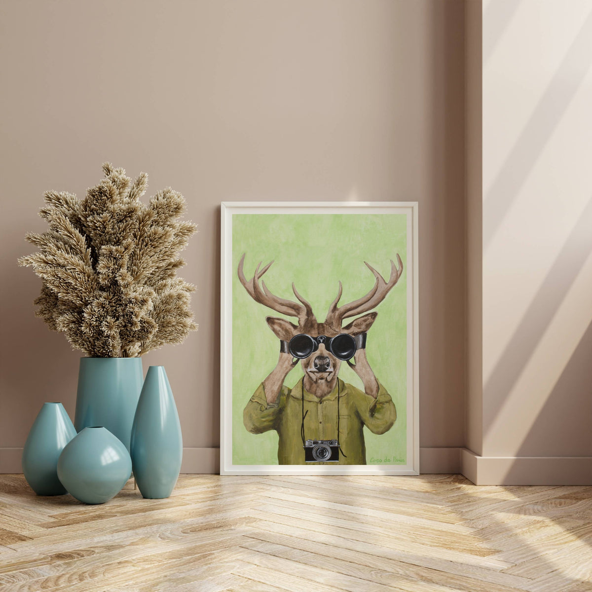 Wickham Axis Deer Wall Art Print — gallery image 12
