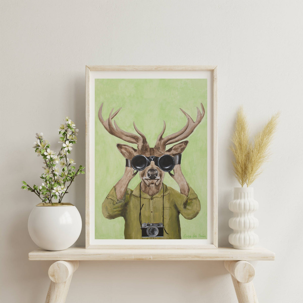 Wickham Axis Deer Wall Art Print — gallery image 3