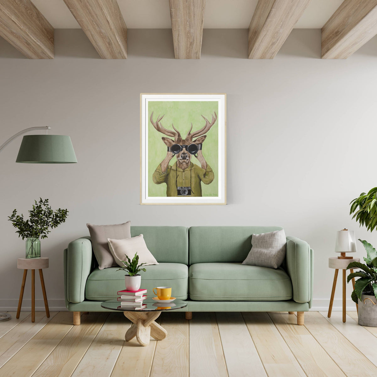 Wickham Axis Deer Wall Art Print — gallery image 10