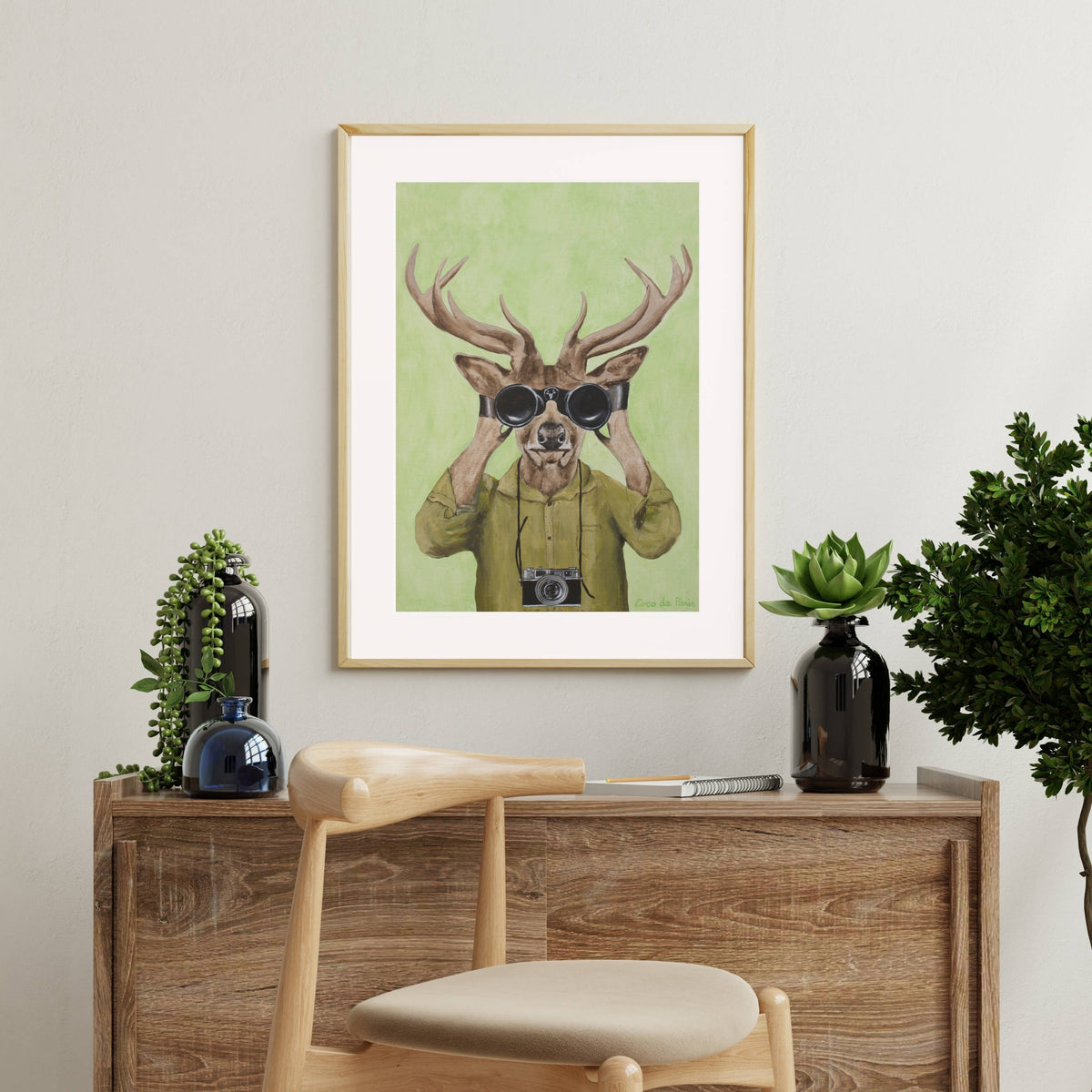 Wickham Axis Deer Wall Art Print — gallery image 6