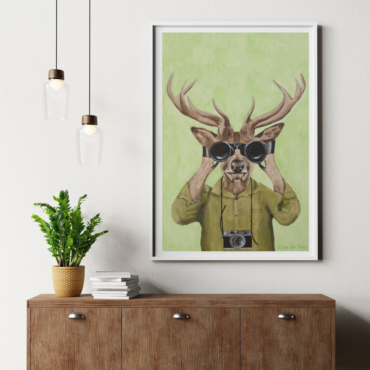 Wickham Axis Deer Wall Art Print — gallery image 2