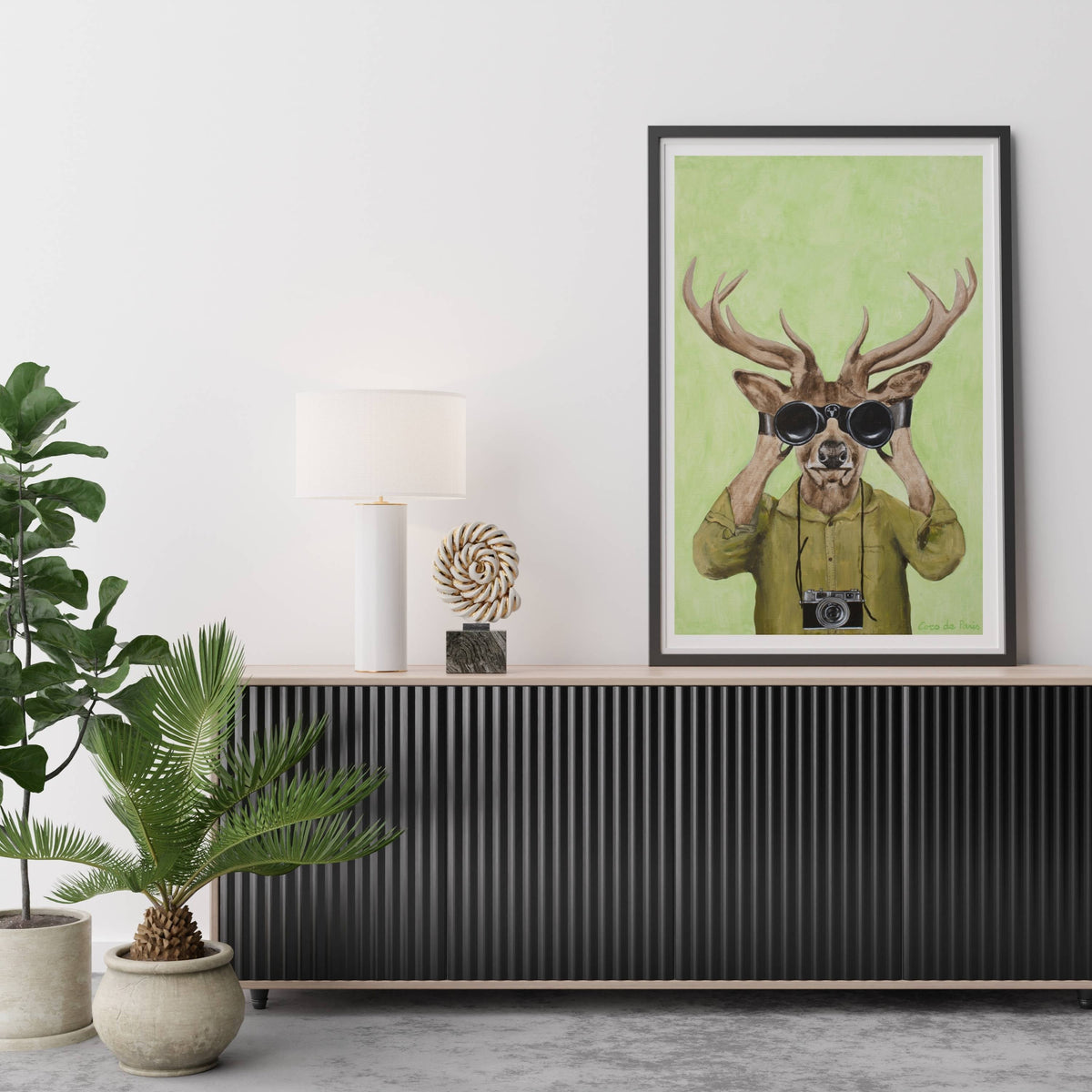 Wickham Axis Deer Wall Art Print — gallery image 15