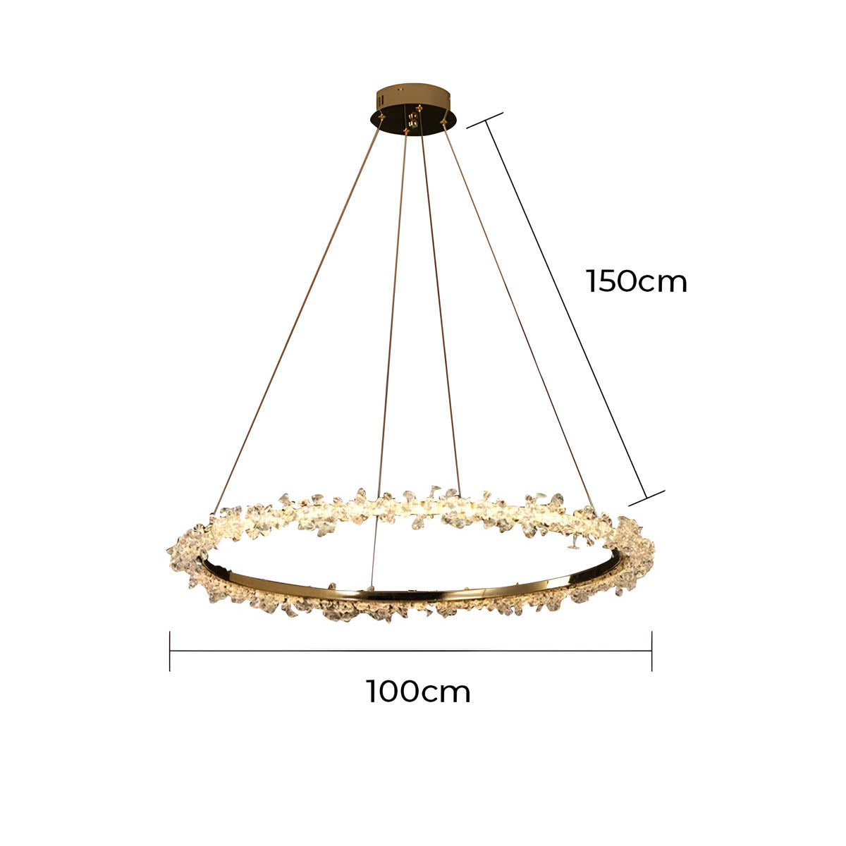 Acorn Axis Crystal Spiral Chandelier — gallery image 31