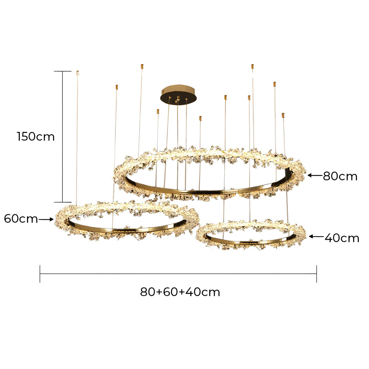 Acorn Axis Crystal Spiral Chandelier — gallery image 34
