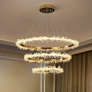 Acorn Axis Crystal Spiral Chandelier — gallery image 10