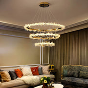 Acorn Axis Crystal Spiral Chandelier — gallery image 5