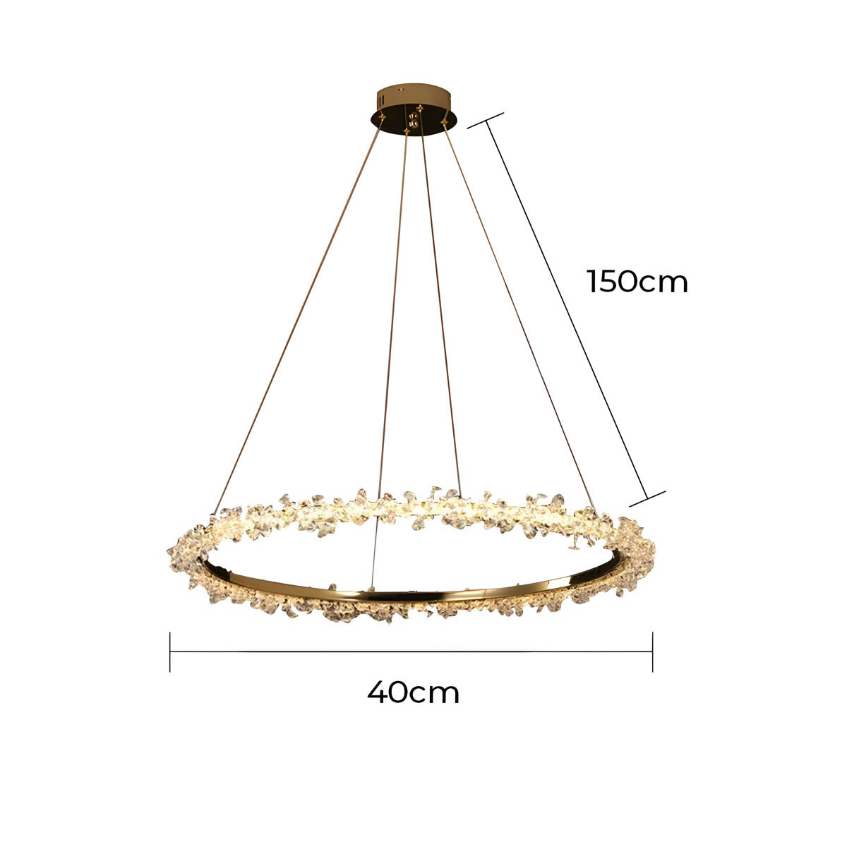 Acorn Axis Crystal Spiral Chandelier — gallery image 28