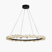 Acorn Axis Crystal Spiral Chandelier — gallery image 1
