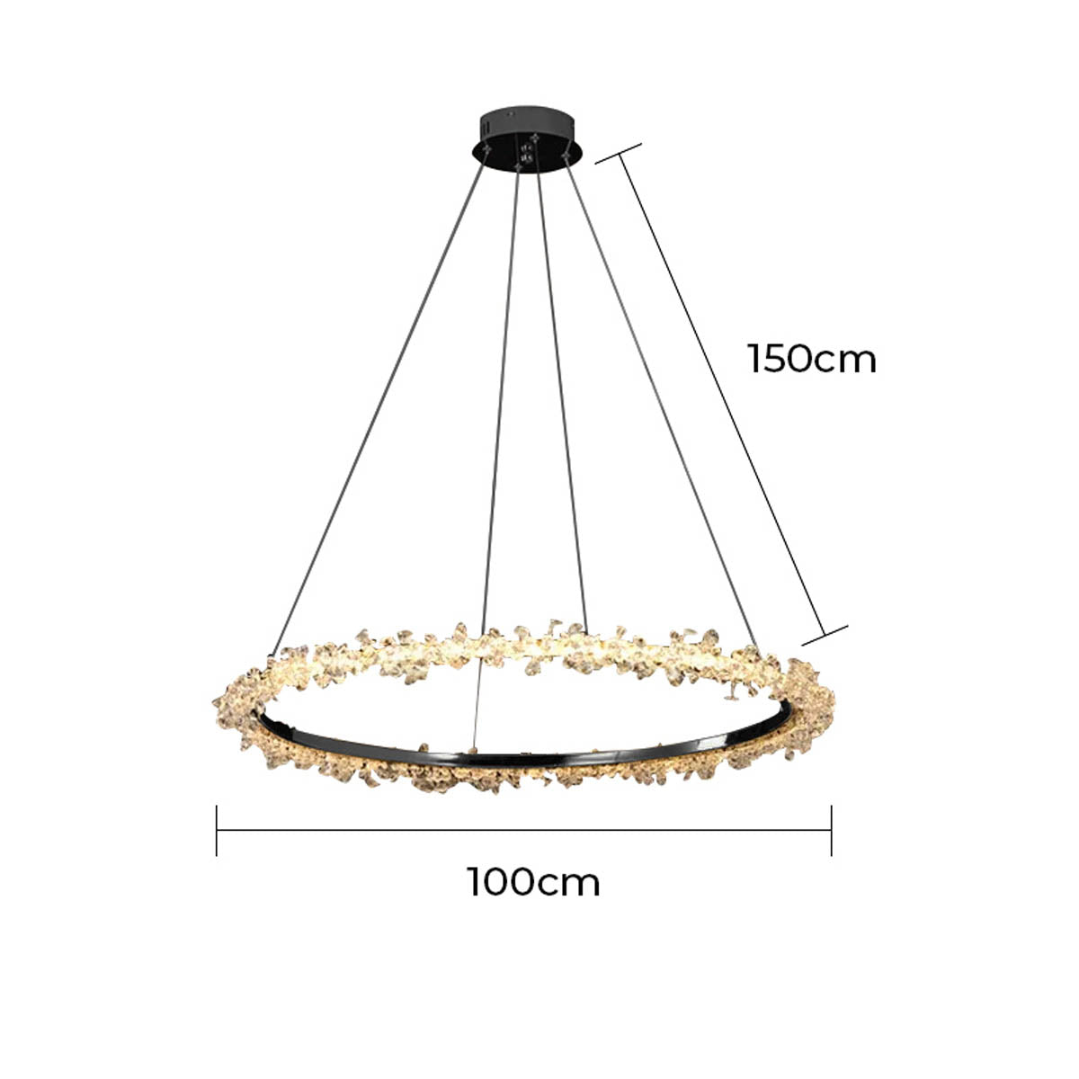 Acorn Axis Crystal Spiral Chandelier — gallery image 20