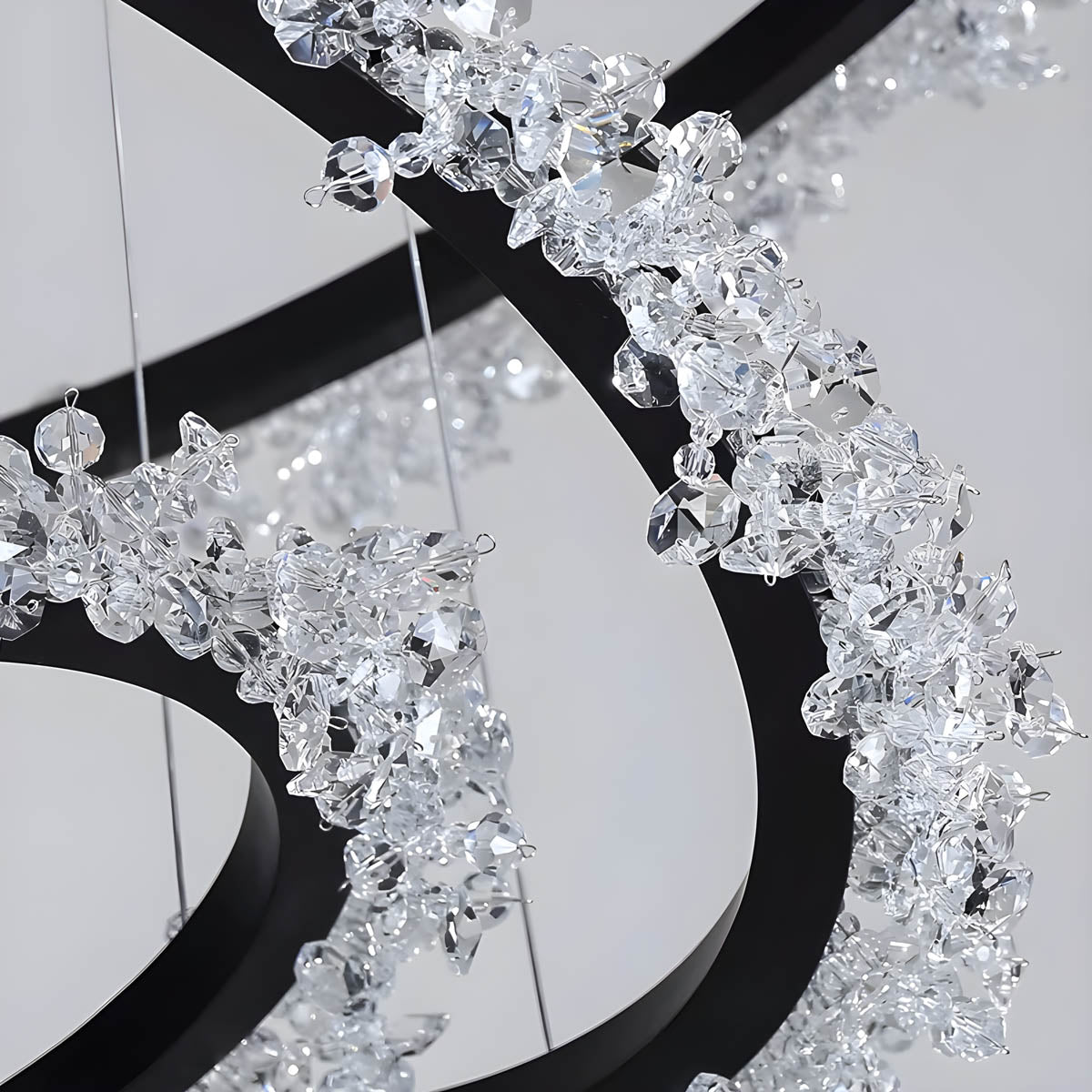 Acorn Axis Crystal Spiral Chandelier — gallery image 15