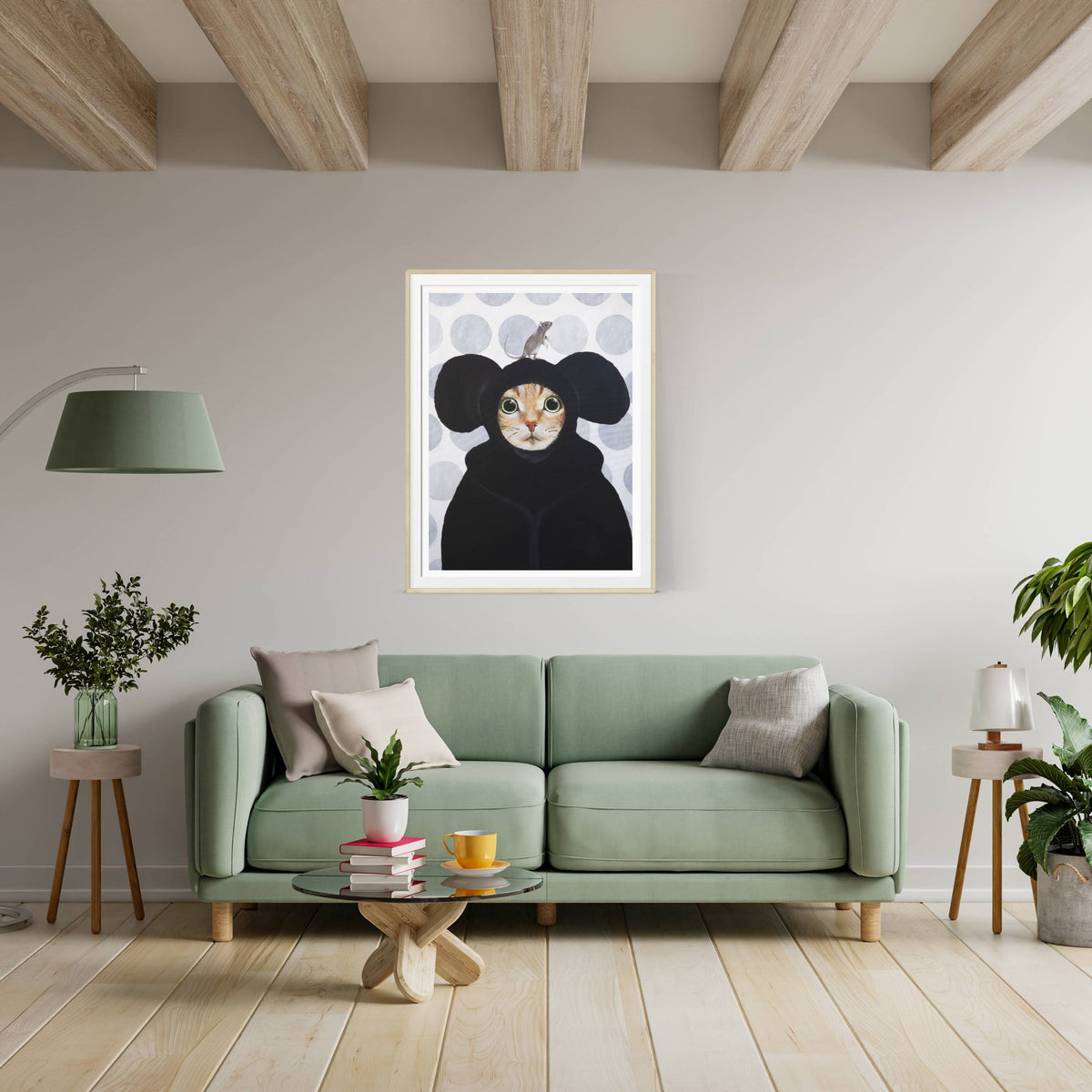 Eversley Axis Cat Wall Art Print — gallery image 11