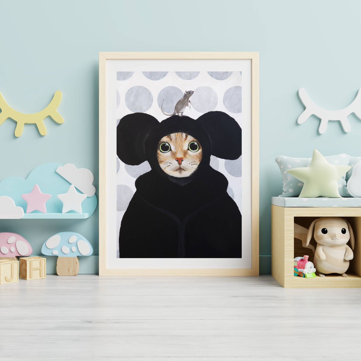 Eversley Axis Cat Wall Art Print — gallery image 17