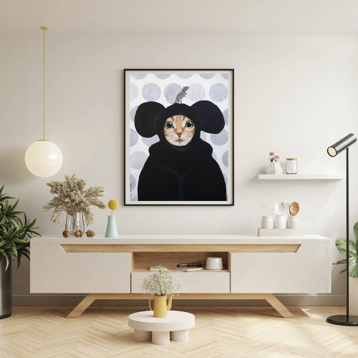 Eversley Axis Cat Wall Art Print — gallery image 12