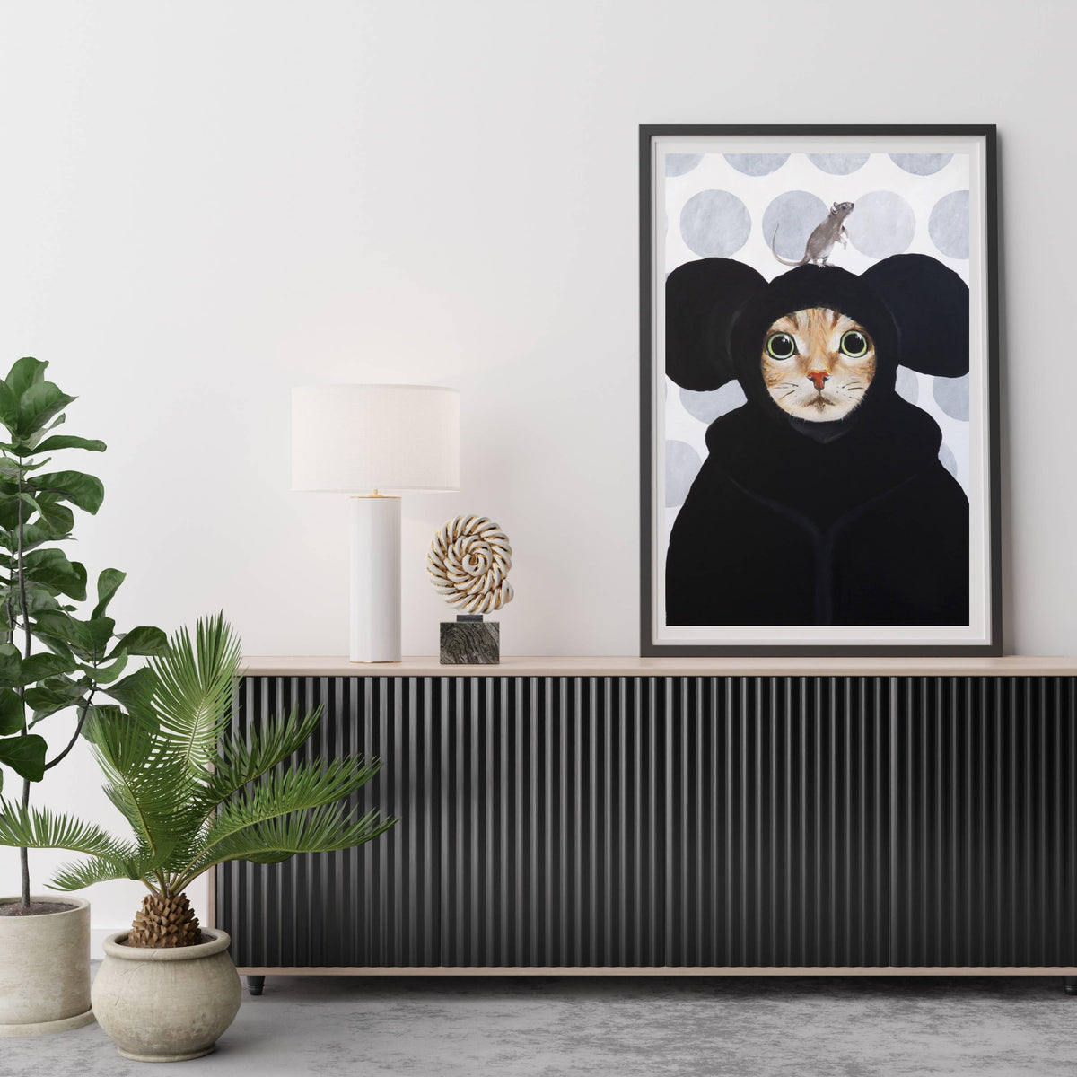 Eversley Axis Cat Wall Art Print — gallery image 7