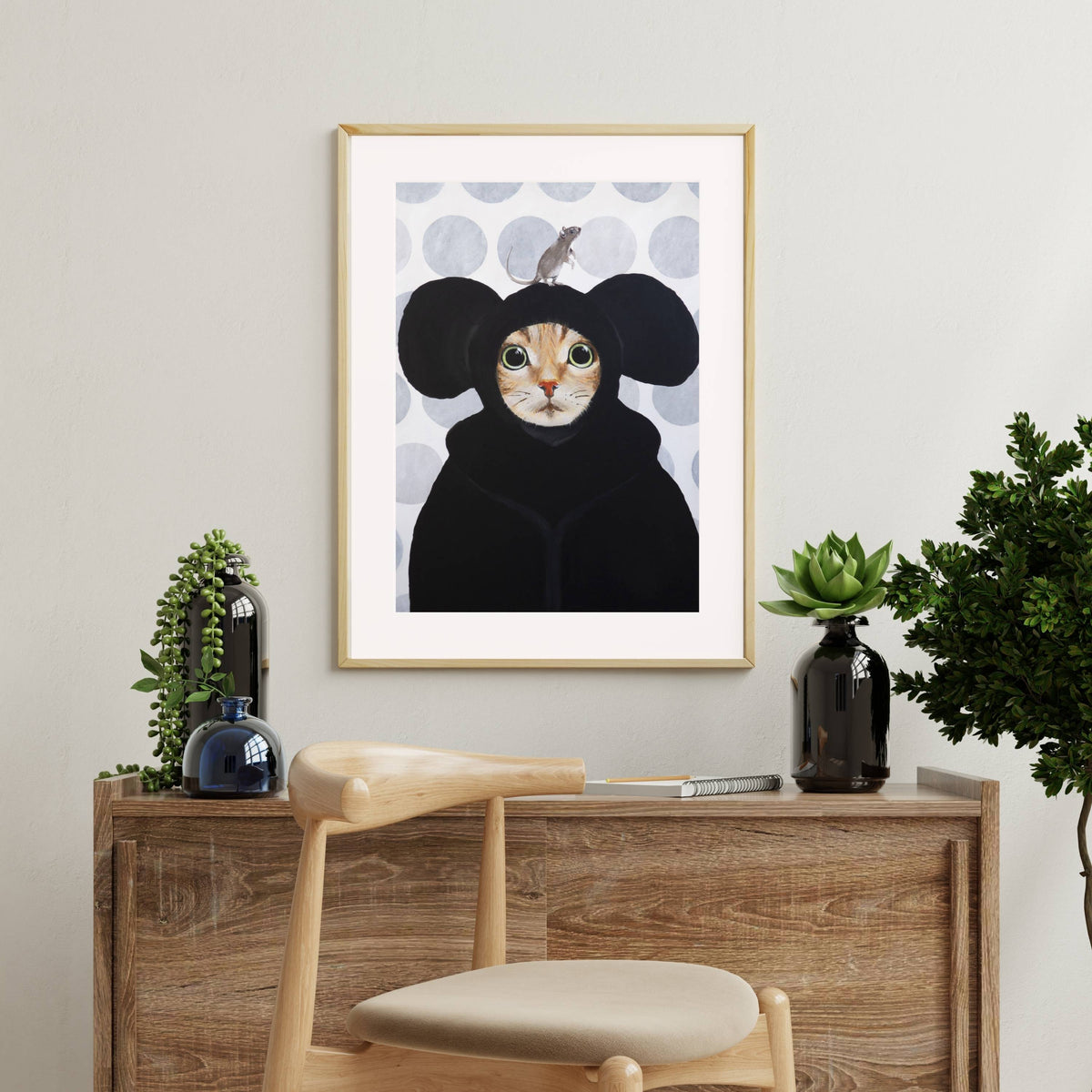 Eversley Axis Cat Wall Art Print — gallery image 16