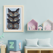 Foxglove Axis Cat Wall Art Print — gallery image 18