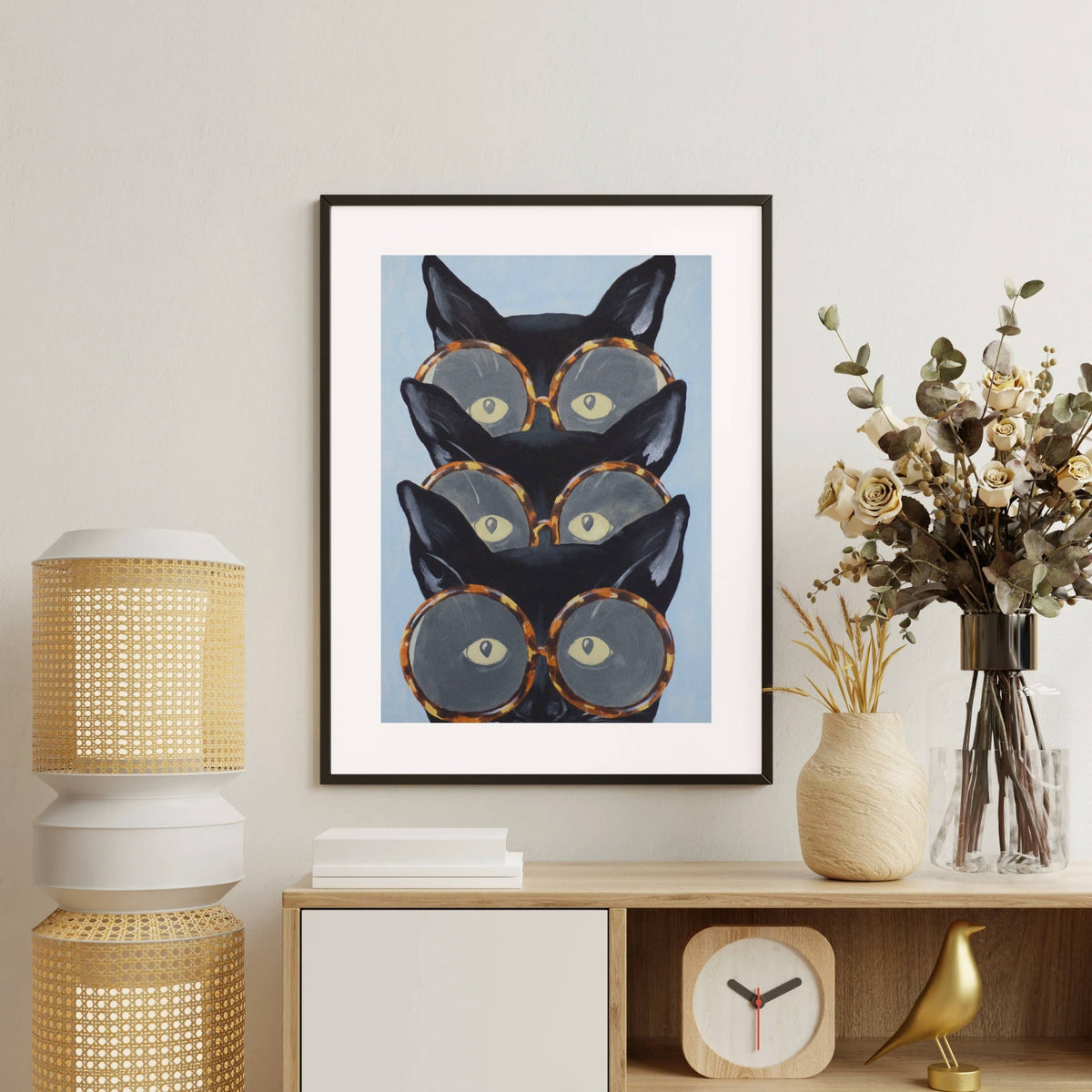 Foxglove Axis Cat Wall Art Print — gallery image 13
