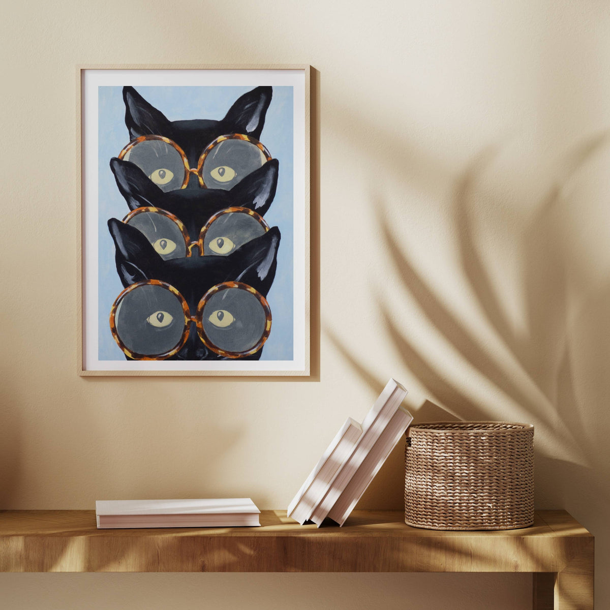 Foxglove Axis Cat Wall Art Print — gallery image 15